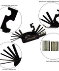 Grab and Go Folding Metric Repair Tool Kit for Motorcycle and Bike Portable Multi Tool With Hex Keys 2 2.5 3 4 5 6mm tool view.