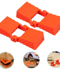 Four Piece Woodworking Strap Clamp Blocks For Quick Fix Belt Clamp Accessories For Secure Stable Fastening In DIY Furniture Projects close-up view
