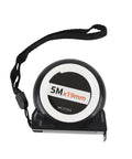 5-meter tape measure with a black case and strap for quick measurements, complementing the FILFEEL Digital Display Distance Measuring Wheel.
