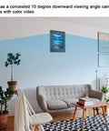 Living room with Hidden WiFi Spy Camera Photo Frame 1080P With Night Vision And Motion Detection Real Time Alerts To Your Smartphone