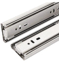 Beefy Professional Grade Stainless Steel Drawer Slides With Bottom Mounted Concealed Design, Hidden Under Drawer, Durable, Smooth Operation, No Exposed Hardware, Ideal For Kitchen, Cabinet, Or Tool Box Upgrades, stainless steel pair