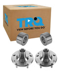 2 Piece Front Wheel Bearing And Hub Kit For 2007 2012 Hyundai Elantra And 2010 2013 Kia Forte Forte Koup includes bearings and hubs