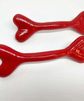 5.75 Inch Dog Bone Style Cast Iron Door Handle Red Gloss Finish For Barn Doors Gates Cabinets And Drawers Rustic Old School Farmhouse Vibe Pull That Delivers Vintage Decor And Easy Install Heavy Duty Hardware