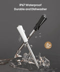 Wireless Meat Thermometer With Dual Probes For Grilling And Smoking Bluetooth 5.4 And WiFi 5G Connection, black and white probes