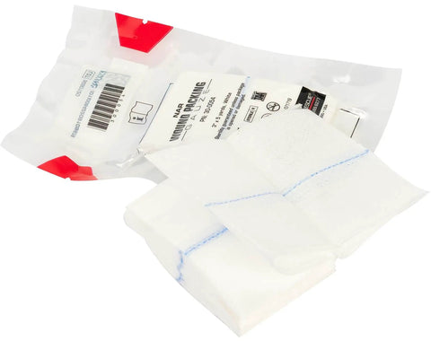 Z Fold Wound Packing Gauze, Sterile Emergency Bleeding Control Gauze For Trauma And Wounds, 3 In By 5 Yd, X Ray Detectable Line