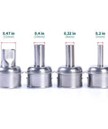 Nozzles for Powerful 1000W Touch Screen Rework Station With Rapid Heating 212F To 932F Range 500C Maximum 3 Memory Presets