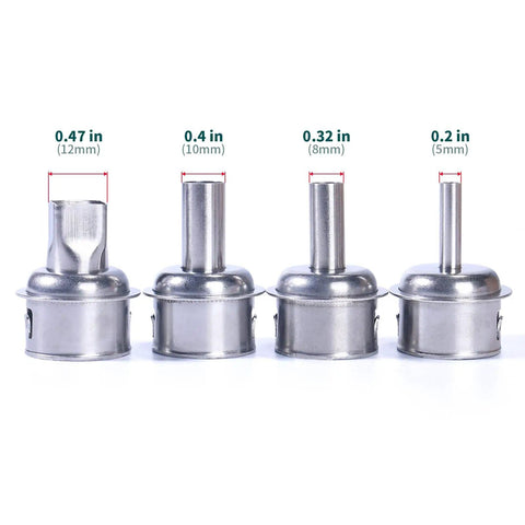Nozzles for Powerful 1000W Touch Screen Rework Station With Rapid Heating 212F To 932F Range 500C Maximum 3 Memory Presets