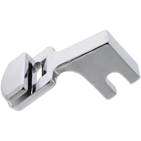 Sewable shirring gathering presser foot for low-shank sewing machines, metal construction