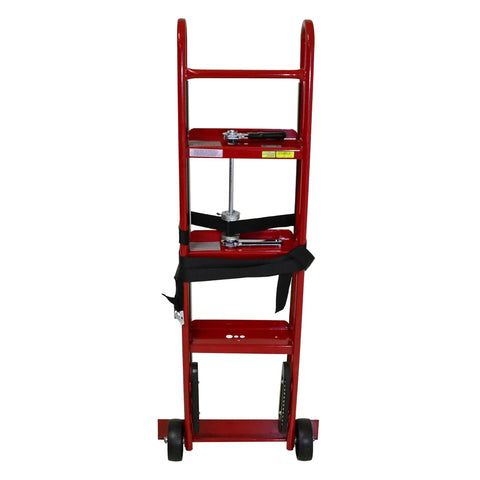 Heavy Duty Appliance Hand Truck 800 Pound Workhorse With Ratchet Strap For No Sweat Moving Flip Up Handle Plus Six Inch Solid Rubber Wheels Built Tough In Usa