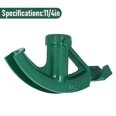 Heavy Duty Manual Conduit Tube Bender For Copper Aluminum Brass Steel Pipe One Point Four Inch 32 5 Mm Cast Iron Tool close-up detail.