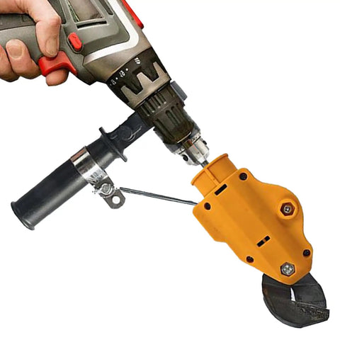 Heavy Duty Metal Shears Drill Attachment For Efficient Jam-Free Cutting S60 Steel Electric Tool Kit on cordless drill.