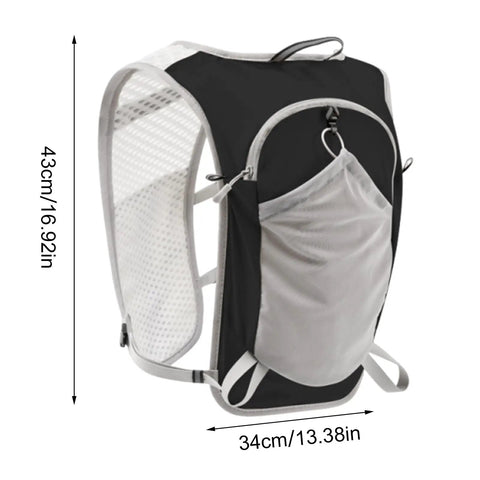 Lightweight Hydration Backpack For Outdoor Adventures With Waterproof Phone Pocket And Large Multi Pocket Layout