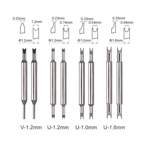 6825 Spring Bar Pliers Tool Set For Watch Bands showing various tip sizes and shapes for pin removal and installation