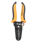 Tough As Nails Carbon Steel Wire Stripper Pliers With Safety Lock For 10 To 22 Awg Wiring Harnesses, black and orange cutter tool.