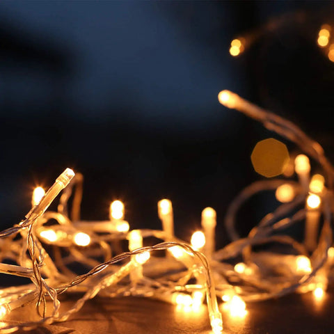 Solar Icicle String Lights 36 Ft 264 LEDs Waterproof Weatherproof Extendable Curtain Lights No Fuss Easy Setup Warm White glowing