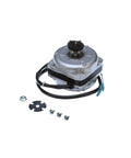 Genuine OEM Fan Motor 6W X 4P Replacement For Vent Fans And Household Appliances Four Pole Pro Grade Reliability Safe Durable Performance Quiet Operation Easy Install Low Noise Swap Ready, shown with mounting parts