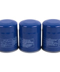 Three Pack Oil Filter Kit 2630035503 For Hyundai And Kia Engines 1.4L Through 3.5L 1997 To 2024 Easy Install Blue Filters