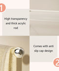 Two Pack Suction Cup Door Handles with high transparency acrylic and anti-slip cap design for windows and sliding doors