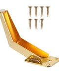 Sturdy Metal Furniture Feet Replacement Legs for Sofa, Cabinet, Coffee Table and More, golden iron with screws included