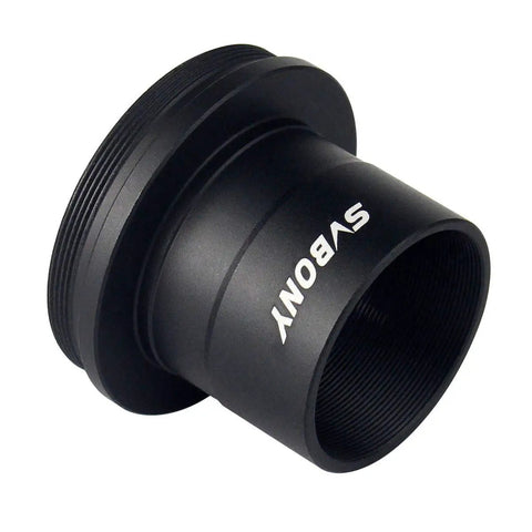 Close-up of black Telescope Photo Adapter Kit With T Adapter And T2 Ring For 1.25 Inch Mount Compatible With Nikon DSLRs