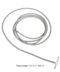 Heavy Duty Stainless Steel Bendable Conduit Sleeve For Weatherproof Cable Management, 157.2 in long for secure wire protection.
