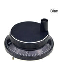 Pulser Handwheel For CNC Machines And Milling Equipment 60mm Or 80mm Dial 4 Pin Or 6 Pin Rotary Encoder Black