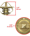 Heavy Duty Thermostat Replacement Fits Honda Gl500 Gl500i Gl650 Gl650i Silverwing Interstate 1981 1983 with dimensions.