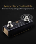 Dual Footswitch Pedal For Guitar Effects Rig Gear Momentary 2-Way Foot Switch Controller With 6.35mm TRS Jack