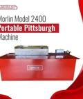 Front view of Morlin Model 2400 Portable Pittsburgh Lockformer Machine for Sheet Metal and HVAC Ductwork, 24 Gauge Capacity
