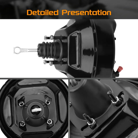 Premium Vacuum Power Brake Booster For Ford Bronco F150 F200 F250 1984 To 1988 detailed view showing heavy duty construction and mount points