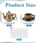 12 Pack Hinge Head Toppers For Tea Pets And Home Decor Dope Teacup Door Hinges In Antique Bronze Alloy Figurines Two Styles