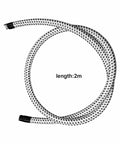 Garment Steamer Hose Accessory 2m Universal Replacement Steam Tube Thick Material Attachment For Faster Wrinkle Removal shown coiled