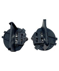 Pair of headlight socket adapters with wiring harness for VW Golf Eos Passat Tiguan 2010 2017, ensures tight connection and prevents issues.