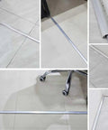 Half Round Aluminum Cable Concealer With Self Adhesive Backing For A Slick Floor Cord Management Solution For Home Kitchen And Appliances