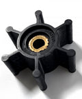 6 Blade Nitrile Impeller For 2 Inch Industrial Fluid Pumps, High Flow Rotary Pump Part For Marine Engines, Keeps Your Cool Under Heavy Load, Durable Water Pump Impeller Replacement, black 6-blade nitrile pump impeller with brass insert