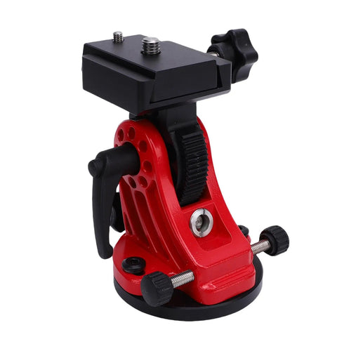 Equatorial Wedge For Telescopes Premium Aluminum Latitude Base With 0 To 90 Degree Tilt Sturdy Red Observatory Mount Front View