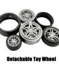12 Piece RC Car Wheel Set With Rubber Tires And 3Mm Shafts For RC Cars Trucks Robots Boats And Helicopters Diy Model Building