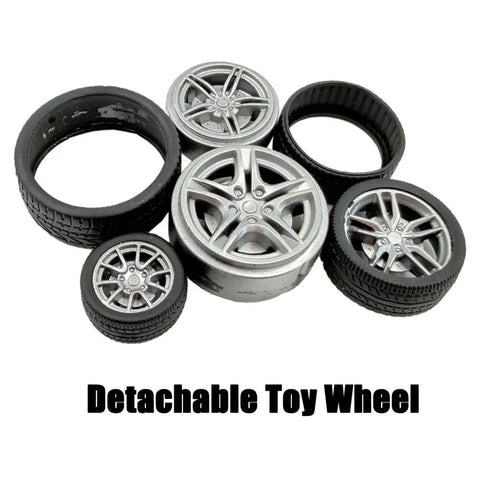12 Piece RC Car Wheel Set With Rubber Tires And 3Mm Shafts For RC Cars Trucks Robots Boats And Helicopters Diy Model Building