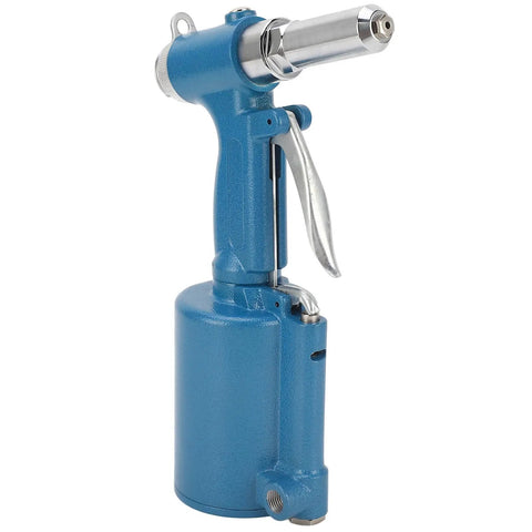 Heavy Duty Automated Pneumatic Rivet Kit With Air Hydraulic System For Fast One Step Riveting On Industrial Assembly Jobs And Auto Repair Shops That Actually Deliver Reliable Tight Locks Every Single Time, blue metal body
