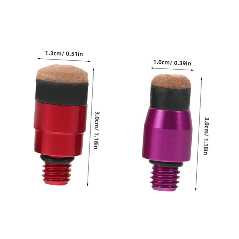 Paintless Dent Repair Kit 4 Piece With Quick Change Tools And Metal Tips For Auto Body, red and purple threaded tips, 3.0cm high