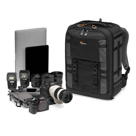 Pro Grade 32L Camera Backpack BP 450 AW II Weatherproof For All Day Shoots with camera gear and padded laptop sleeve