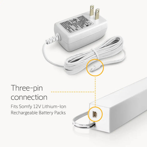 V2 Wirefree Motor Charger For External Battery Pack To Power Motorized Shades No More Battery Swaps Compatible With Sonesse 30 And 40