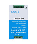 Workhorse 24V 5A DIN Rail Switching Power Supply 120W For PLCs Sensors Relays And Automation Modules front view