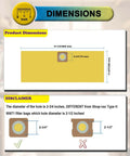 4 Pack Shop Vac Bags For Craftsman 6 And 9 Gallon Wet Dry Vacs Part 39970 Fine Dust Two Ply Polypropylene Dimensions Diagram