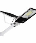 JUDYSSY Solar Street Lights Outdoor with solar panel, waterproof design, adjustable arm, LED illumination for gardens and paths.
