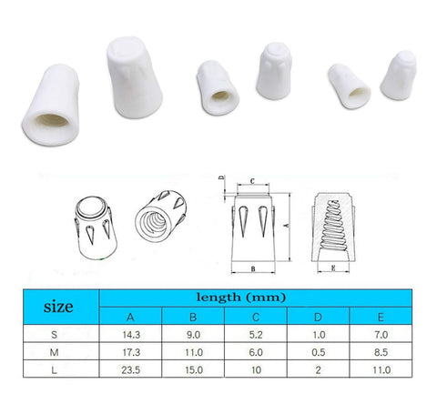 20-pack white ceramic wire connector caps, small size for 22-14 AWG, 600V high-heat twist caps; technical drawings shown