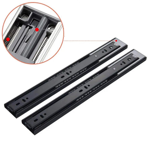 Beefy Heavy Duty Drawer Slides With Soft Close And Push To Open 3 Fold Full Extension Rails Ball Bearing Metal Tracks for drawers