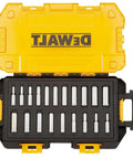 Beefy One Quarter Inch Drive Deep Socket Set, Twenty Piece, SAE And Metric Sockets With Lockable Stacking Case, open view of case
