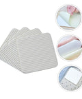 No Slip Carpet Stickers For Area Rugs Reusable Non Woven Rug Fixing Pads With Anti Skid Adhesive Grippers depicted in detail.