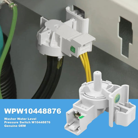 Washer Water Level Pressure Switch Replacement For Home Laundry, Precise Water Level Sensor, WPW10448876 installation